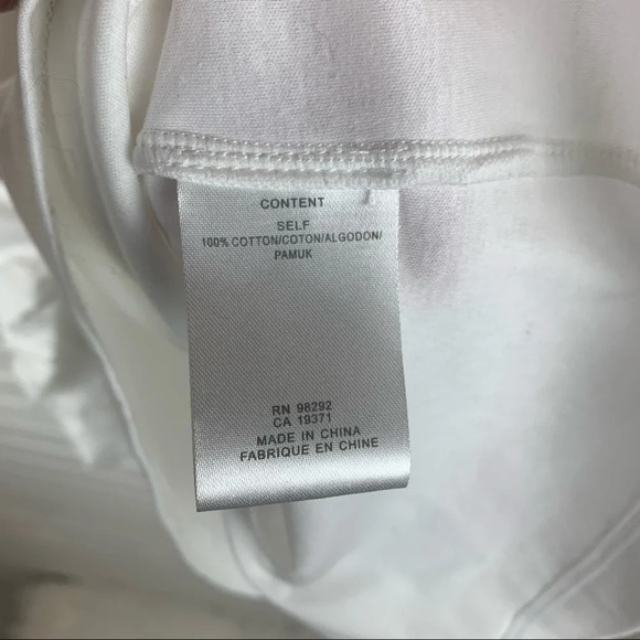 Tibi Mercerized Knit Off the Shoulder Top White Classic Casual Women’s 4 - Picture 12 of 12